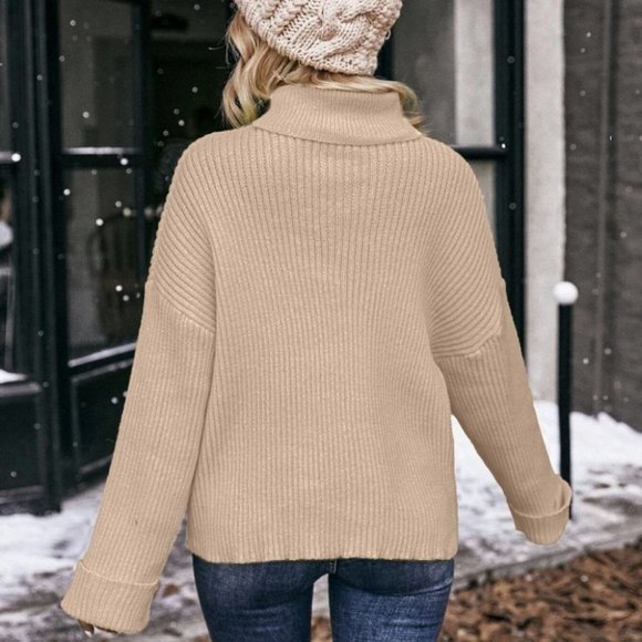 Preppy Womens Turtleneck Sweater - Picture 2 of 4